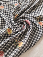 BLACK CHECK FABRIC