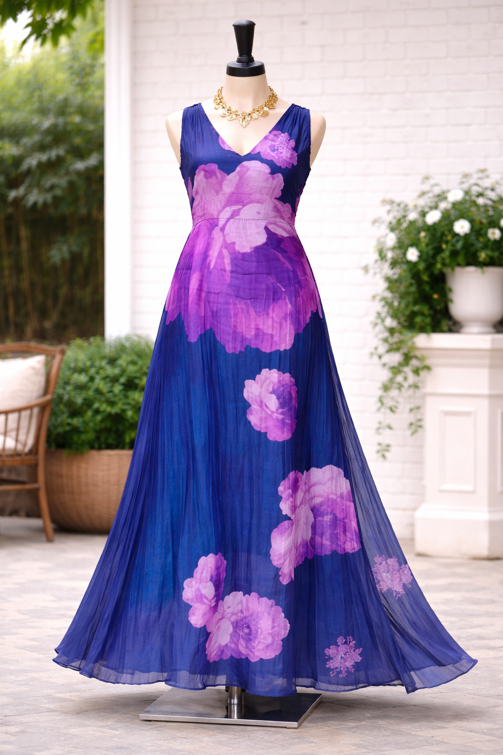 Floral Chanderi MLTQ0010