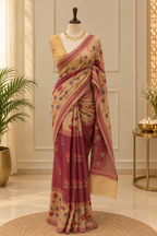Elegant Floral Heritage Saree