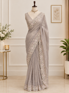 Bridal organza saree