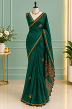 Hand Embroidered Saree