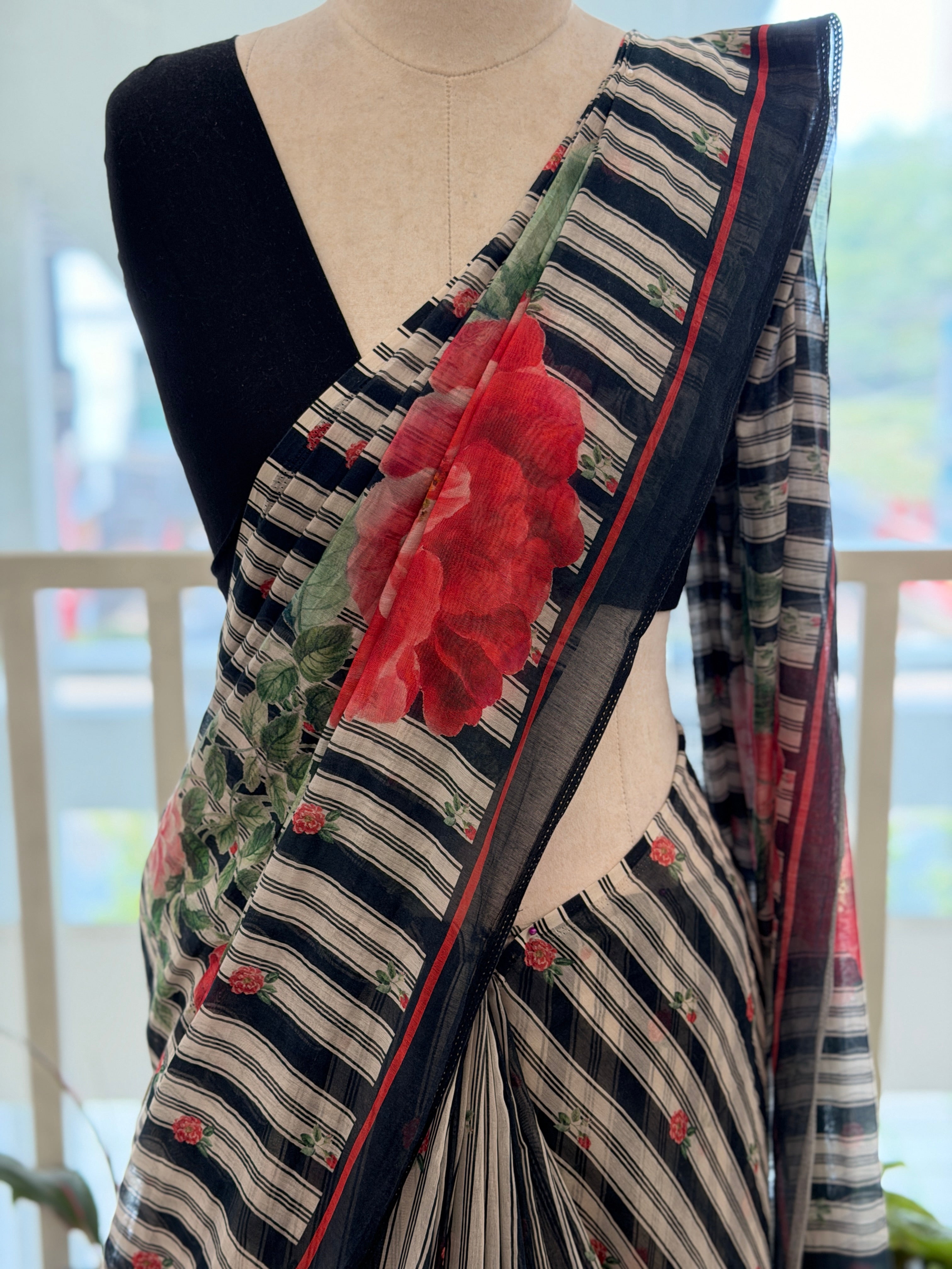Floral Chanderi-Fabric