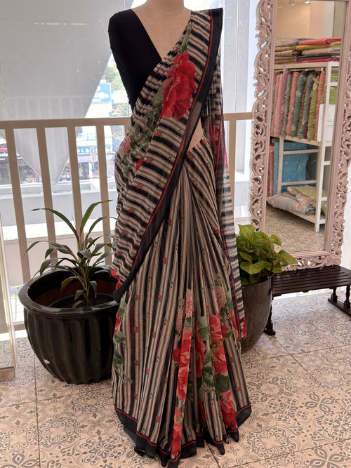 Floral Chanderi-Fabric