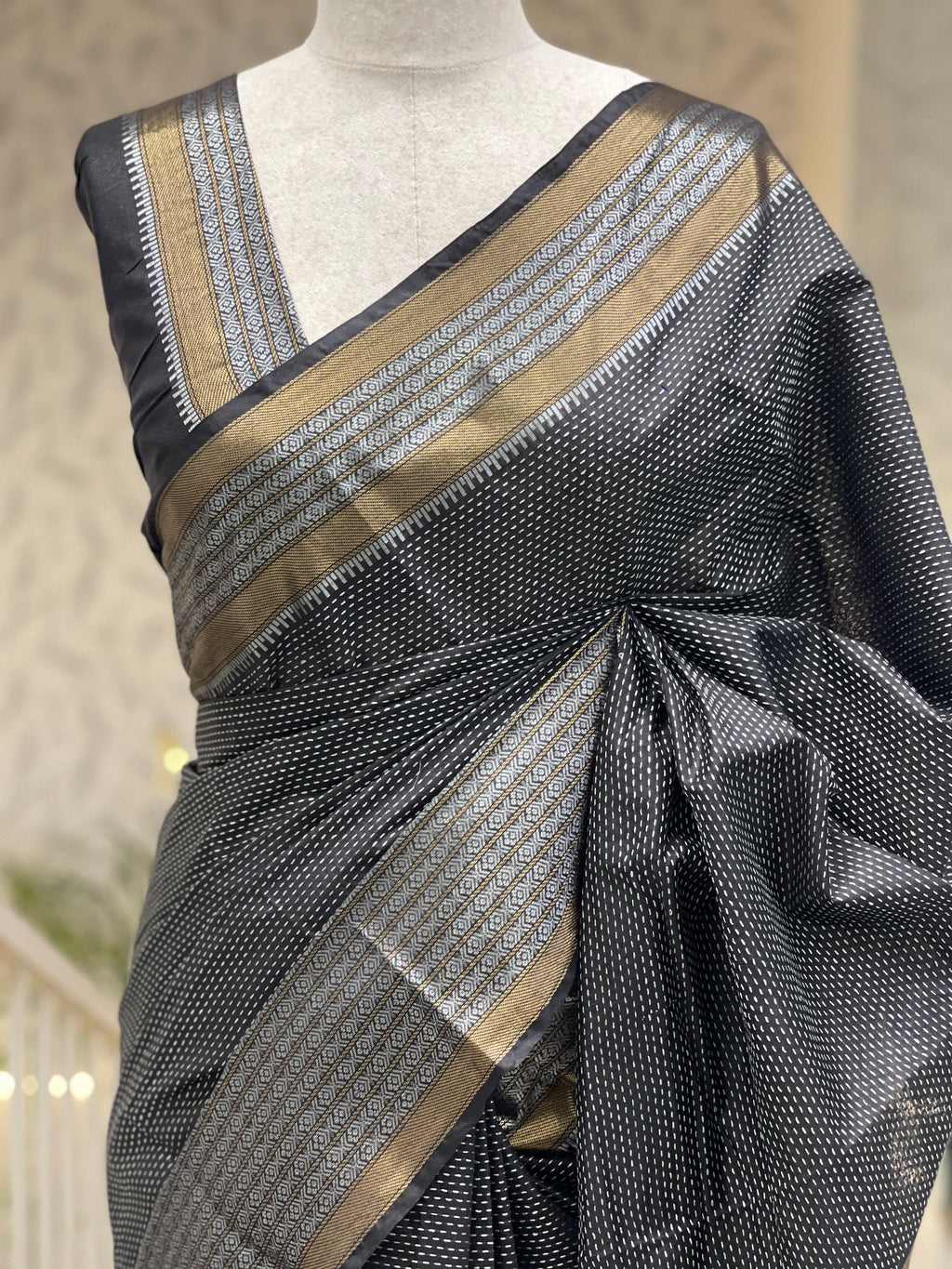 Black Royal Saree