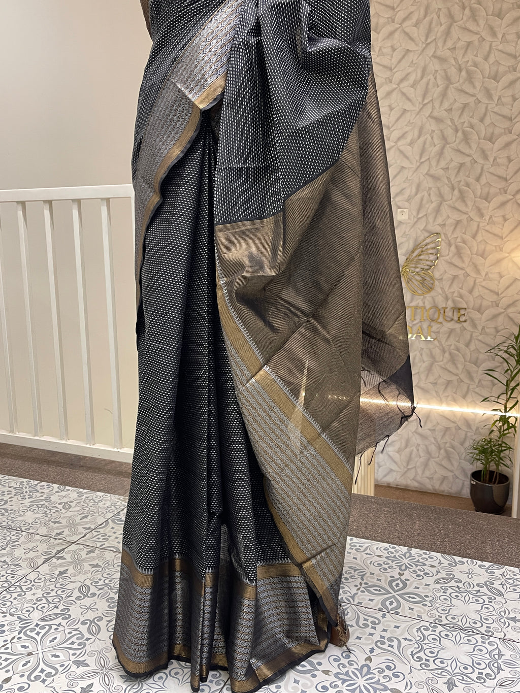 Black Royal Saree