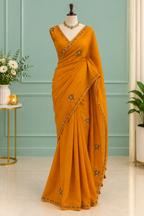Hand Embroidered Saree