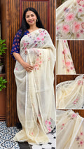 Soft Shimmer Organza Saree