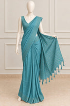 Elegant Saree with Delicate Golden Butti Detailing