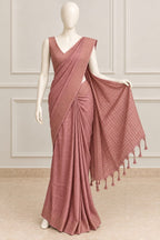 Elegant Saree with Delicate Golden Butti Detailing
