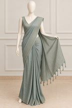 Elegant Saree with Delicate Golden Butti Detailing